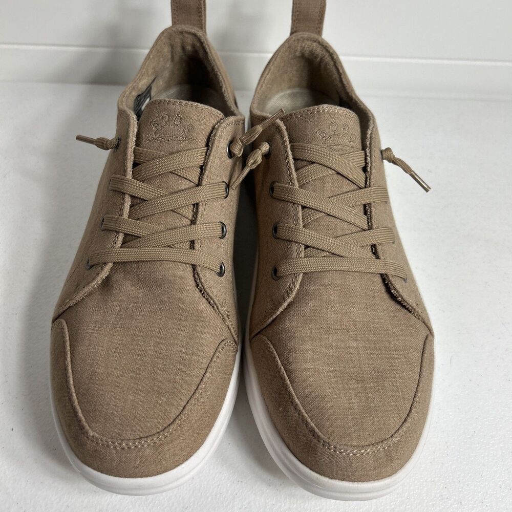 Skechers Bobs Women’s Shoes Size 9 Tan B Cute Archfit Comfort Slip In Canvas - Picture 3 of 11
